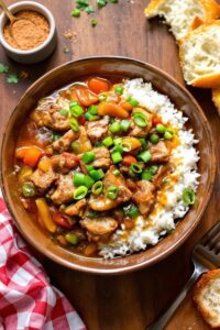 cajun spicy rabbit dish