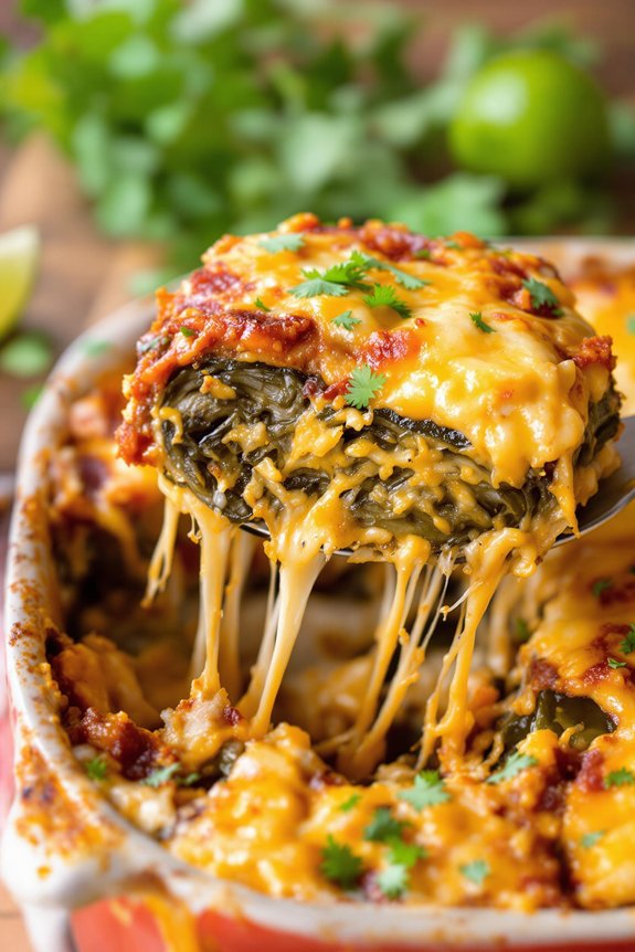 cheesy mexican chiles rellenos casserole