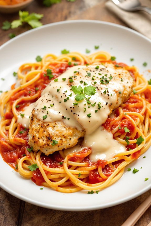 chicken parmesan pasta recipe