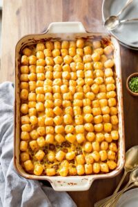 comforting casserole with sausage