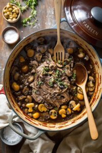 comforting mushroom pot roast