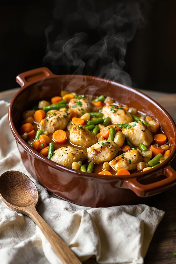 cozy chicken casserole preparation