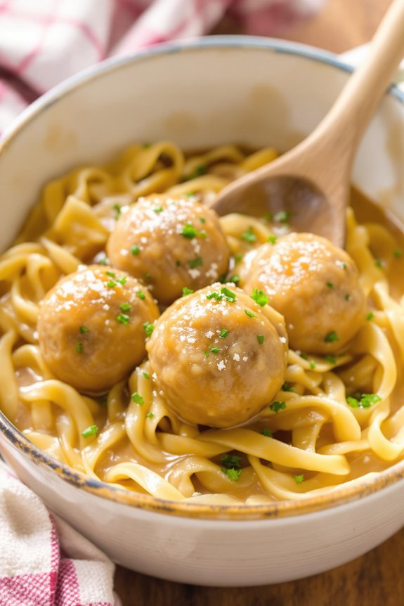 cozy crockpot swedish meatballs