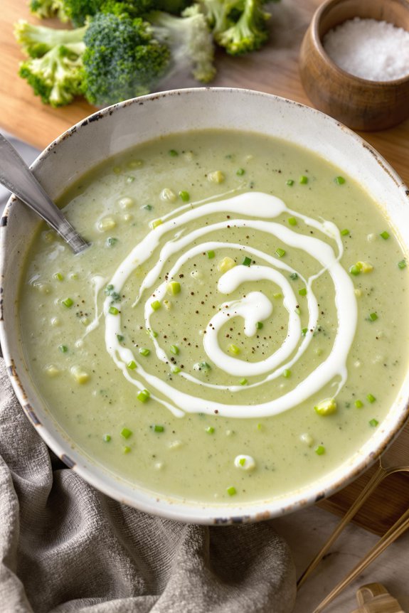 cozy homemade broccoli soup