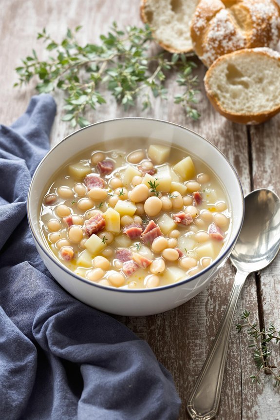 cozy navy bean soup