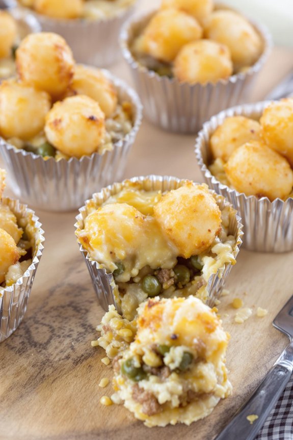 cozy personal tater tot hotdish