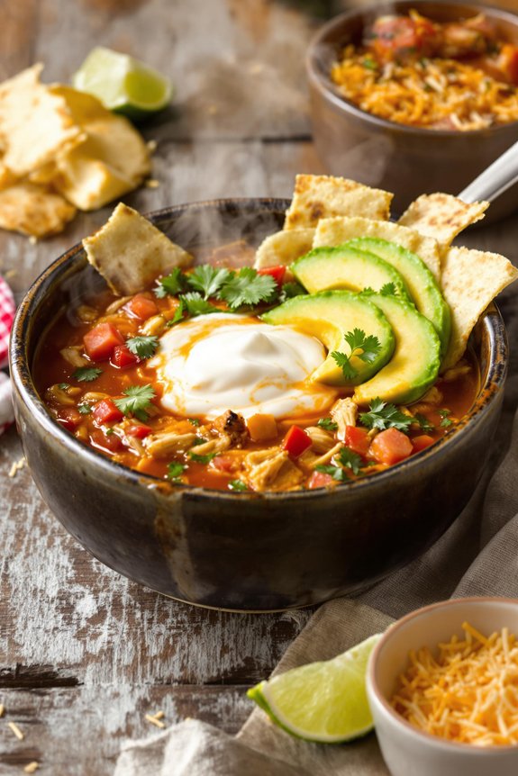 cozy texas style tortilla soup