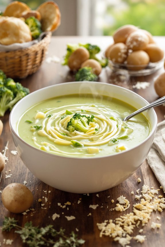 creamy broccoli potato soup recipe