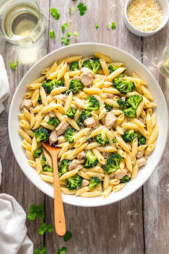 creamy chicken penne delight