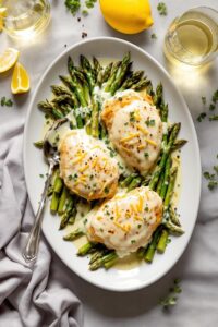 creamy chicken with asparagus