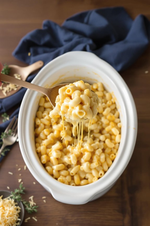 creamy crockpot mac and cheese