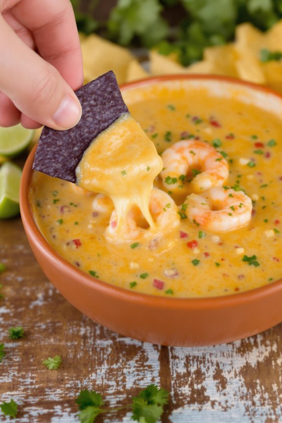 creamy shrimp queso recipe