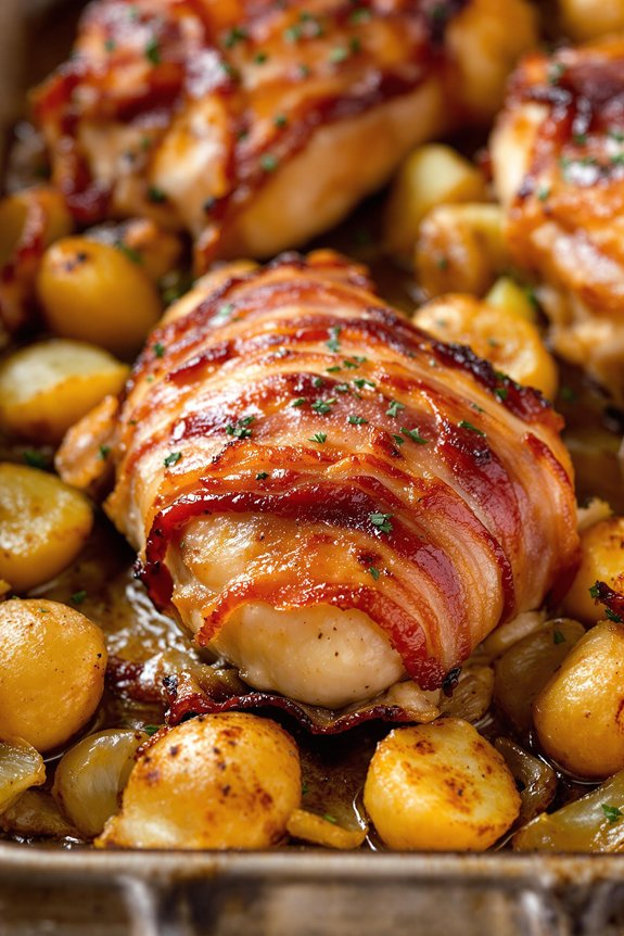 crispy bacon wrapped chicken masterpiece