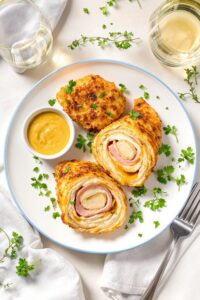 crispy chicken with ham