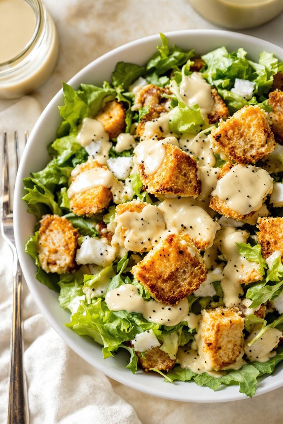 crispy dace caesar salad