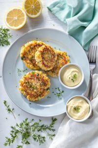 crispy golden salmon cakes