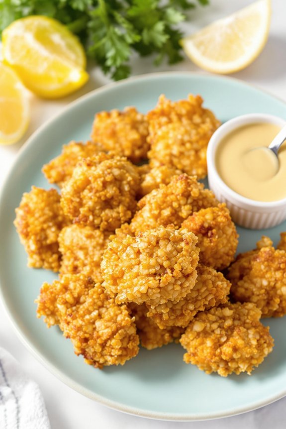 crispy guilt free chicken nuggets