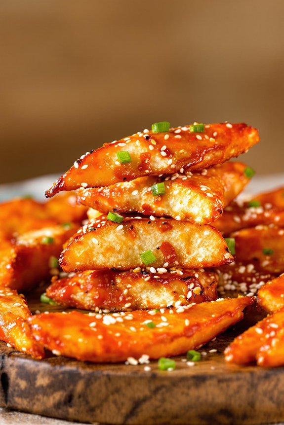 crispy honey chili potatoes