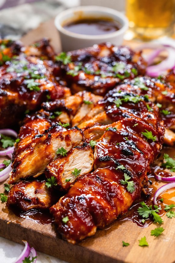 crispy juicy bbq chicken