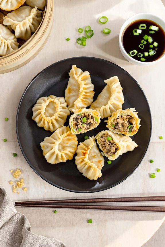 crispy pot stickers filling options