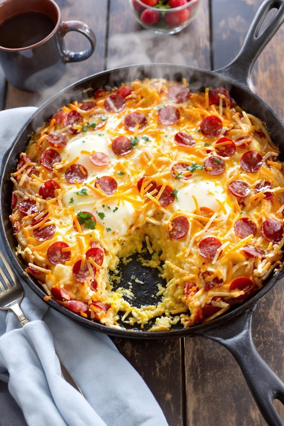 crispy potato egg bake