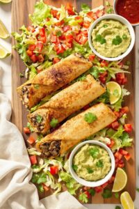 crispy veggie flautas recipe
