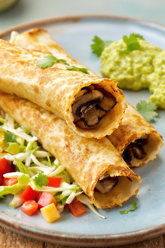 crispy veggie flautas recipe