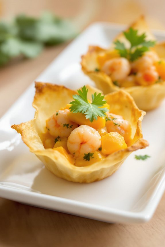 crispy wonton cups recipe