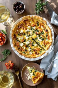 crustless mediterranean feta quiche