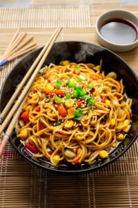 delicious asian noodle dish