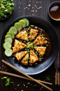 delicious garlic pepper bean curd