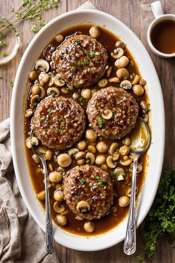 delicious homemade salisbury steak