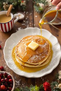 eggnog pancakes for christmas