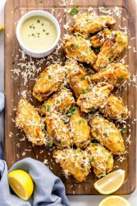 garlic parmesan chicken wings