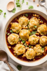 golden chickpea dumpling delight