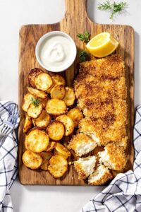 healthy fish and chips