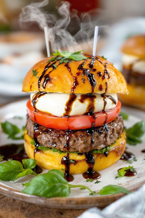 hearty italian polenta burger