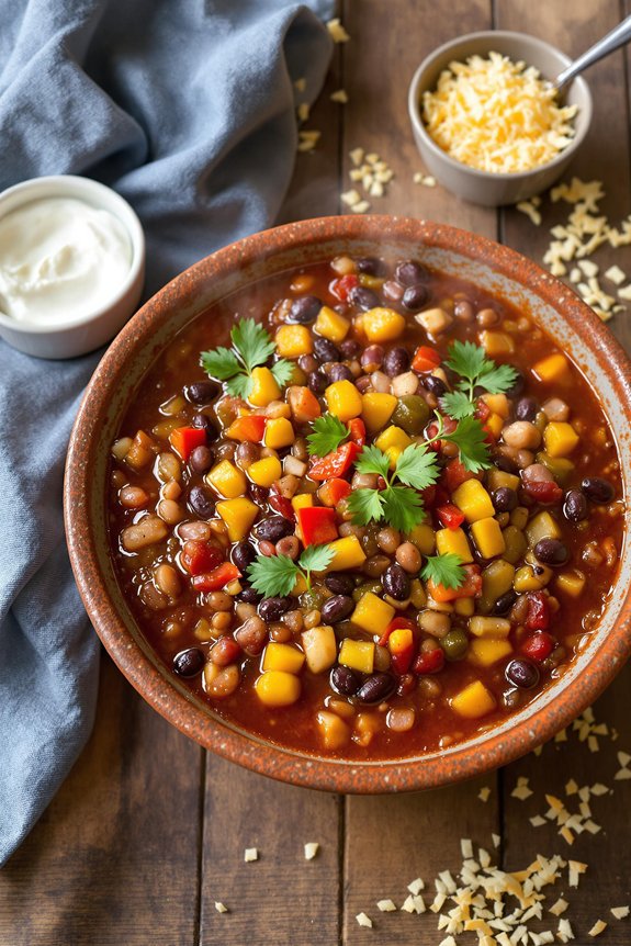 hearty vegetable chili recipe