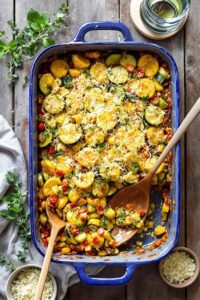 herb infused vegetarian dish
