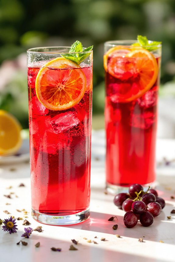 hibiscus grape summer tea