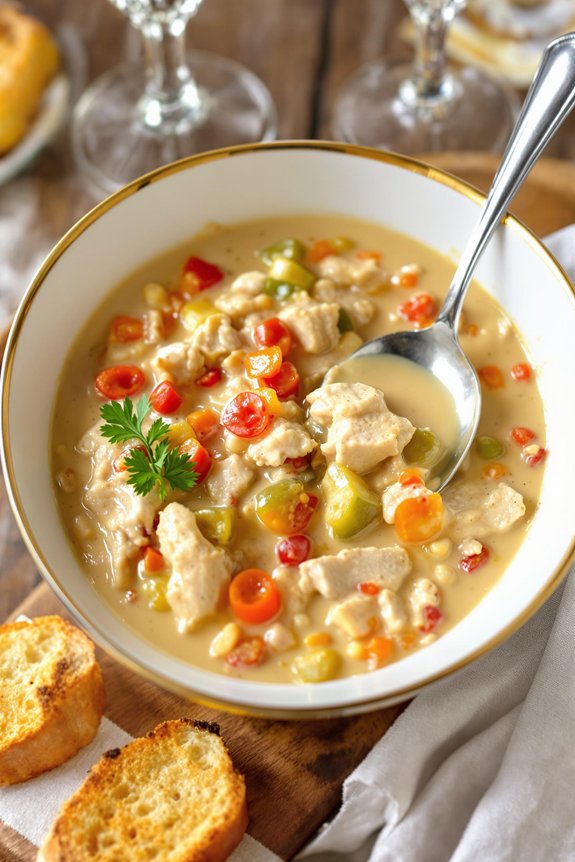 homemade broth creamy sauce