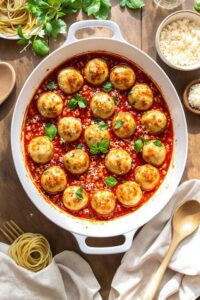homemade juicy chicken meatballs