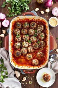 homemade meatballs from scratch