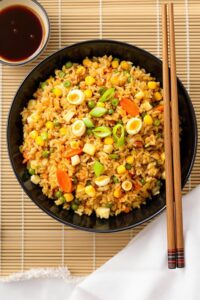 homemade restaurant style fried rice