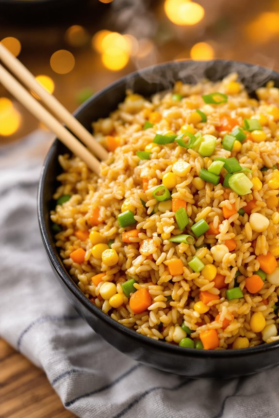 homemade restaurant style fried rice