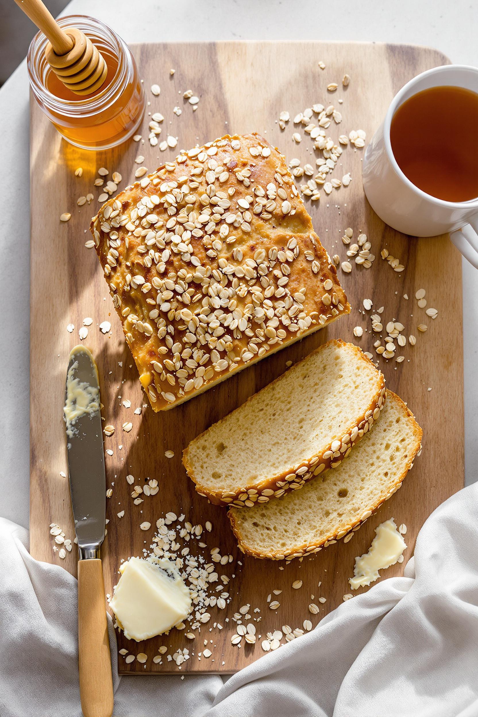 homemade sweet oatmeal bread