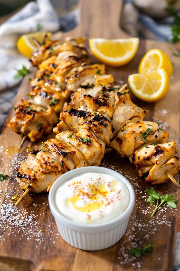 juicy greek chicken souvlaki