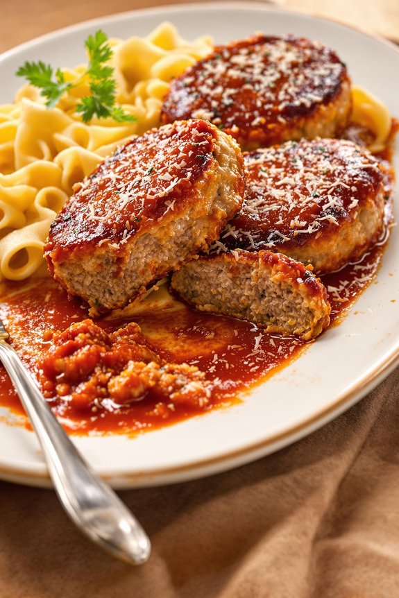 juicy italian style meatloaf patties