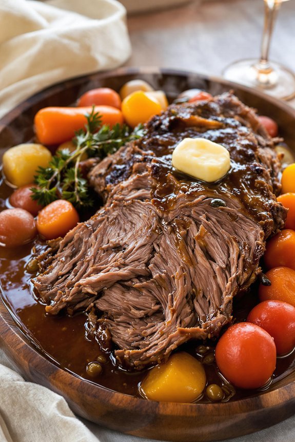 lazy sunday pot roast cooking