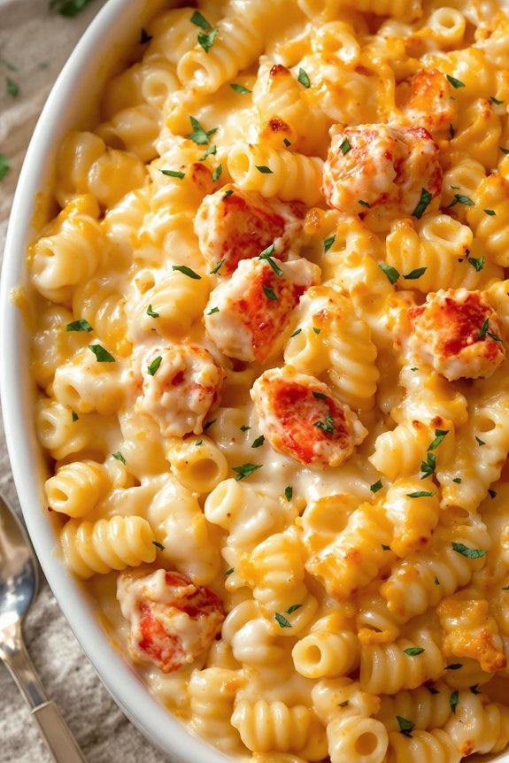 luxurious lobster mac cheese